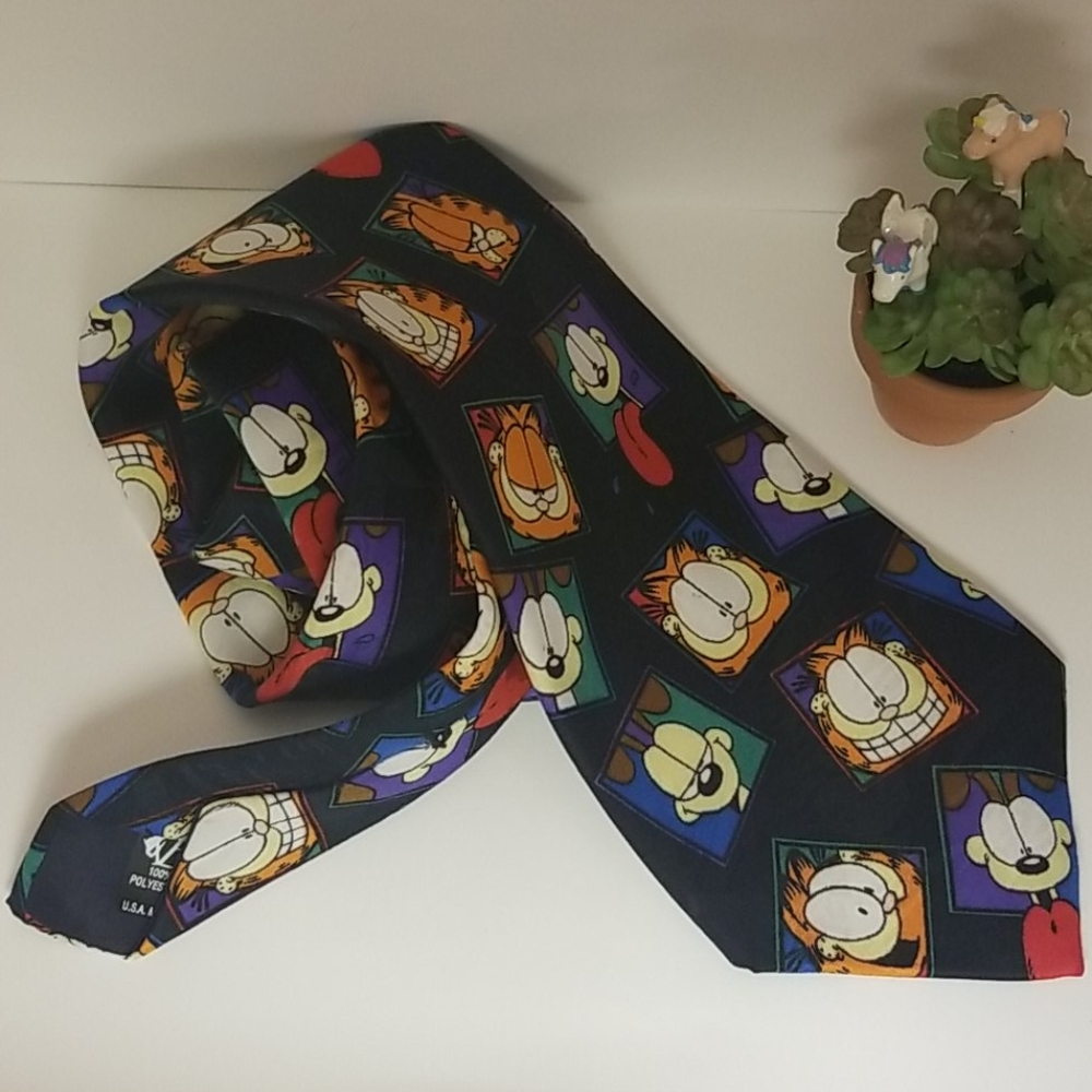Garfield Necktie Tie Odie Colorful Jim Davis Cat